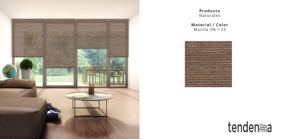 Estores Enrollables Naturales a Medida