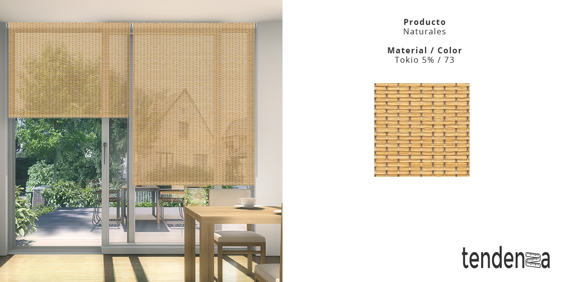 Estores Enrollables Naturales a Medida