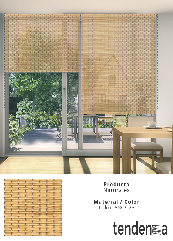 Estores Enrollables Naturales a Medida