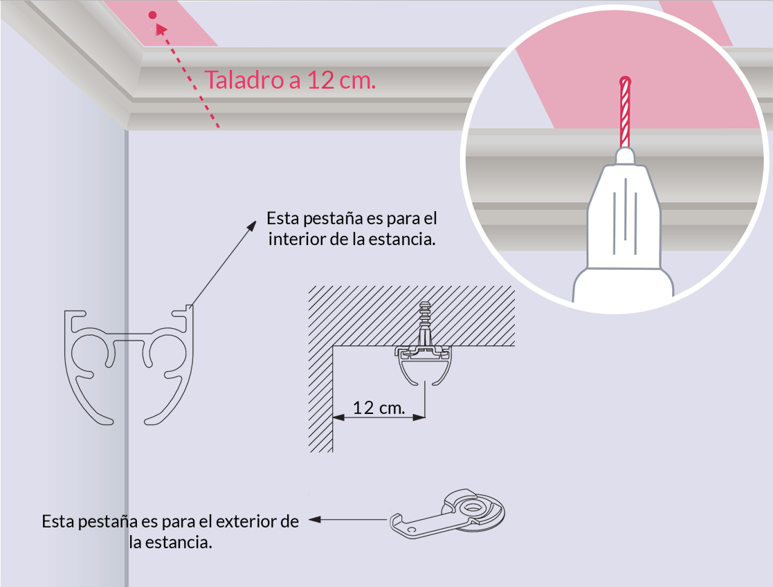 Instalar Cortinas de Onda Perfecta