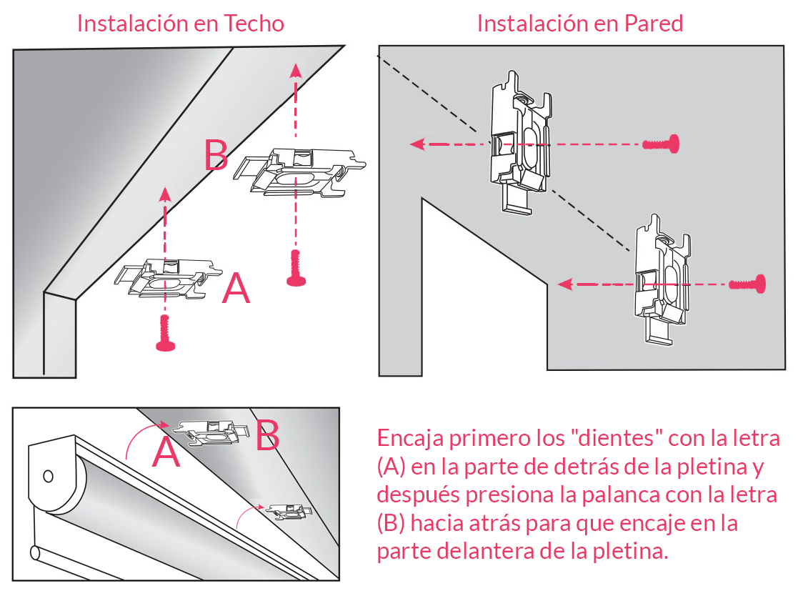 Instalar Estores Enrollables con Muelle